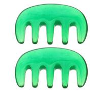 ELAYARD Massaggiatore per Cuoio Capelluto a 5 Denti in Resina Antistatico Pettine per Massaggio Portatile per Stimolare Flusso Sanguigno e Alleviare lo Stress Set da 2 Pezzi per Cura e