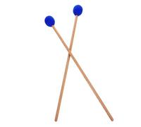ELAYARD Mazza per Marimba Professionale Blu in Legno e Acrilico Testa a Fungo, Coppia Confortevole e Resistente per Xilofono e Strumenti a Percussione Bassi