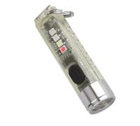ELAYARD Mini Lampada LED Portatile USB Ricaricabile Portachiavi Resistente in Acciaio Inox e Luce Potente Fluorescente per Esterni e Uso Quotidiano