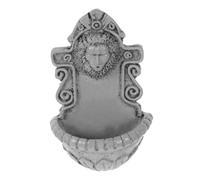 ELAYARD Miniature Lion Head Wall Decor For Dollhouse Garden Realistic Resin Sculpture Compact And Ornament For Tiny House Office Desk And Small Shelf Accent