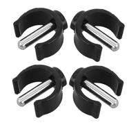 ELAYARD Morsetti a Scatto a Forma di C per Stampelle 4 Pezzi Set, Perni di Chiusura Piccoli Riutilizzabili, Accessori Ricambio per Bastoni da Passeggio, Fissaggio Sicuro per Ausili