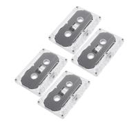 ELAYARD Nastri Audio Vuoti 4 Pezzi Da 30 Minuti Cassetta Registrabile Custodia Trasparente Per Registrazioni Fai Da Te, Musica Ed Educazione, Design Vintage Retrò Per Collezionisti e Appassionati