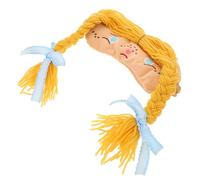 ELAYARD Occhi Kawaii per Dormire Ragazze Morbida Fascia Elastica Copriocchi Oscurante per Viaggio Aereo e Riposo Protezione Luce Effetto Blackout Cartoon