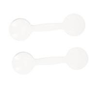 ELAYARD Occlusori per Esame della Vista 2 Pezzi in Polipropilene Bianco Antiscivolo per Scuola e Attrezzature per Esami Oculistici Strumenti Ottici per Optometristi