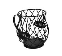 ELAYARD Organizer per Capsule e Frutta Industriale Cestino Portaoggetti Nero Resistente per Cucina e Banco Contenitore per Capsule Snack e Frutta