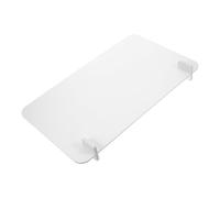 ELAYARD Pannello Divisorio da Scrivania Resistente a Spruzzi in PVC Bianco Bordi Arrotondati Come Protezione Anti-contagio per Ufficio e Scuola