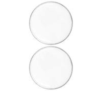 ELAYARD Pelli per Batteria da 6 Pollici 2 Pezzi Bianche Coperture Resistenti per Tamburi a Percussione Pelli di Ricambio Riutilizzabili per Esercizi e Sostituzione