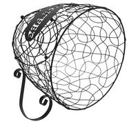 ELAYARD Porta Capsule di Caffè in Metallo Nero a Forma di Tazza Cestino Porta Cialde e Frutta da Banco Organizzatore per Postazione Caffè da Cucina Bancone e Eventi