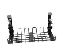 ELAYARD Porta Cavi Sotto Scrivania in Ferro Organizer e Scatola Nascondi Fili Elettrici per Casa e Ufficio Canalina Passacavo Resistente per Gestione Cavi e Multipresa