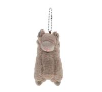 ELAYARD Portachiavi Alpaca in Peluche Soffice Charm per Zaini e Borse Pendente Animale di Peluche Carino Accessorio Versatile per Casa Ufficio e Scuola Resistente e Confortevole Marrone