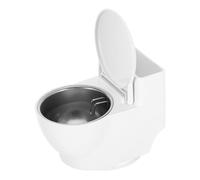 ELAYARD Posacenere Parete Forma Wc in PP e Acciaio con per per Bagno Ufficio e Casa Design Compatto e Creativo