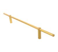 ELAYARD Ringhiera per Scaffale Vino in Lega di Alluminio Dorata 50cm Accessori, Parapetto Decorativo e Binario di Protezione per Cantinetta e Portabottiglie Stile Europeo, Adatta