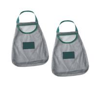 ELAYARD Sacchetti a Rete per Verdure e Aglio Appesi, Set 2 Pezzi, Poliestere Traspirante Rinforzo, Borsa per Conservazione Frutta e Ortaggi in Cucina, Riutilizzabili e Ventilati per Uso