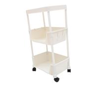 ELAYARD Scaffale Libreria Mobile Ripiani con Rotelle Organizer per Libri in PP Durevole e Stabile Compatto e Facile da Spostare per Casa e Studio