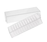 ELAYARD Scatola per Punte Trapano Unghie in Plastica Abs 48 Fori Design Speciale, Organizer Manicure Pratico per Mantenere la Scrivania Pulita e Ordinata