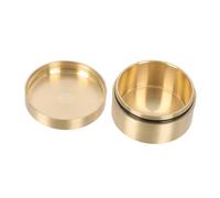 ELAYARD Scatola Portaoggetti Rotonda in Rame, Fermacarte Ad Anello Piccolo, Contenitore Anti Polvere e Umidità Per Ufficio e Decorazione Casa