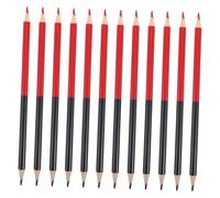 ELAYARD Set 12 Matite da Carpentiere in Legno Rosse e Blu Cancellabili, Matite Colorate Pre-temperati per Marcatura Precisa, Disegno e Controllo, Strumenti per Artigianato e