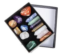 ELAYARD Set 14 Pietre Chakra di Cristallo Viola Naturale Pilastri Multifunzionali per Meditazione e Guarigione Pietre Energetiche Portatili per Relax e Decorazione Ambienti