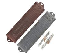 ELAYARD Set 2 Mezuzah Porta Ebraica in Lega Metallo 13x3 Cm con Pergamena Religiosa, Decorazione Simbolica per Ingresso Casa e Regalo Inaugurazione Spirituale