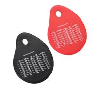 ELAYARD Set 2 Tagliapasta da Cucina a Goccia in Silicone Scala Utensili per Pasticceria e Burro Raschietto per Impasto Leggero e Portatile Strumenti per Preparazione Dolci e Cibi da