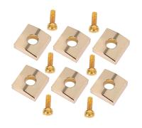 ELAYARD Set 6 Pezzi Morsetti con Dado di Bloccaggio in Metallo e Viti Esagonali per Chitarra Elettrica Doppio Bilanciere, Accessori per Ponte Tremolo Compatibili, Ricambi Leggeri e Facili