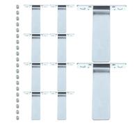 ELAYARD Set da 10 Pezzi di Supporti per Cornice in Metallo Robusto Cavalletto Posteriore Stabile, Piedistallo per Cornici da Tavolo, Espositore Versatile per Casa e Ufficio Viti per