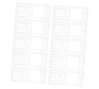 ELAYARD Set da 10 Stencil per Planner e Calendario Riutilizzabili in Acrilico Trasparente, Modelli di Layout Flessibili per Diario e Scrapbooking, Strumenti di Impaginazione