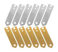 ELAYARD Set da 12 Pezzi Elettrodi Rame e Zinco per Esperimenti Scientifici, Strisce Galvaniche Sicure, Accessori Didattici per Batterie di Frutta e Progetti di Elettrochimica