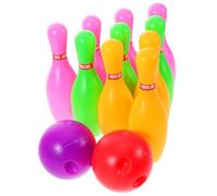 ELAYARD Set da Bowling per 6 Birilli Colorati e 1 Palla da Bowling in Plastica, Gioco Interattivo per attività Indoor ed Esterno, Giocattolo Sportivo Educativo per Asili Nido e Feste