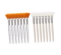 ELAYARD Set di 14 Pennelli Cosmetici Professionali Ventaglio in Plastica Setole di Cinghiale, Kit Trucco Leggero e Resistente per Applicazione Fondotinta e Maschere, per Uso Quotidiano