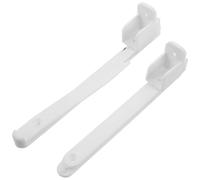 ELAYARD Set di Connettori per Sponda Culla in Plastica Bianca Viti, Sollevatore per Guide Mobili Regolabile, Kit di Collegamento Fai da Te per Protezione Letto