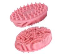 ELAYARD Spazzole la Doccia per Ragazzo Ragazza in Silicone 2 Pezzi Spazzola Massaggiante per Ragazzo Ragazza per Bagno e Viaggio Rilassante Stimolazione Circolazione della Pelle