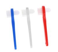 ELAYARD Spazzolino Da Denti Per Protesi Dentaria Adulto 3 Pezzi, Piccolo Doppia Testa, Pulizia e Manico Ergonomico in Materiale Resistente Per Uso Quotidiano