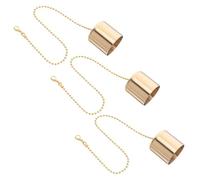 ELAYARD Spegnicandele in Ottone con Tappo Estinguente e Utensile per Tagliare Lo Stoppino, Copertura per Lampade a Olio e Candele, Accessorio Multifunzione per Uso Domestico, Set da 3