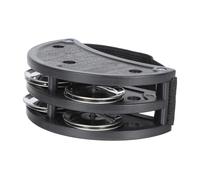 ELAYARD Tamburelli a Pedale a Doppia Serie Con Campanelli in Metallo, Cinghia Elastica Regolabile Per Piedi, Accessori Per Percussioni e Spettacoli Musicali Teatrali