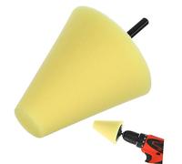 ELAYARD Tamponi Lucidanti Auto Cono Giallo Professionale per Ceratura Lucidatura e Finitura Ruote e Superfici Difficili