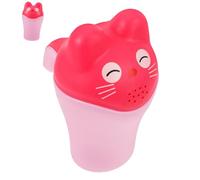 ELAYARD Tazza per Chioma per Ragazzo Ragazza e Bicchiere D'acqua la Doccia, con Manico in Pp Ecologico, Leggero con Coperchio, per Lavaggio Shampoo Ragazzo Ragazza e Sicurezza in Bagno Rosa