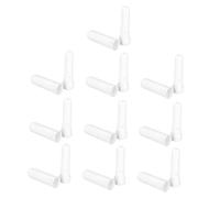 ELAYARD Tubi per Inalatori Nasali di Colore Chiaro Ricaricabili per Aromaterapia, Set da 10 Pezzi Tappo Sigillante, Portatili per Oli Essenziali, Adatti a Viaggi e Uso Personale