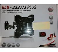 ELB-2337/3 PLUS SUPPORTO TV 3-SNODI NERO Vesa fino a 20x20 - max 25 Kg