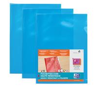 Elba 100206720 - Cartella trasparente, DIN A4, in PVC, blu
