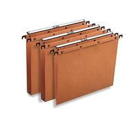 Elba 100330314 - Cartelle Sospese per Cassetto, 25 pezzi, Interasse 39, Fondo U, , Arancione