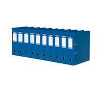 Elba 100400534 raccoglitore ad anelli STRONG-Line DIN A4 Doppia Protezione Bordi, larghezza 8 cm Blu, 10 Pezzi