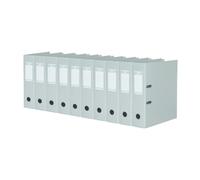 Elba 100400536 raccoglitore ad anelli STRONG-Line DIN A4 Doppia Protezione Bordi, larghezza 8 cm Grigio, 10 Pezzi
