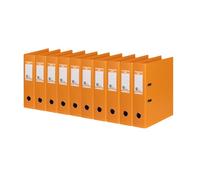 Elba 100400542 raccoglitore ad anelli STRONG-Line DIN A4 Doppia Protezione Angoli, 8 cm larghezza arancione, 10 Pezzi