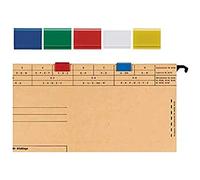 ELBA 100420886 Veric - Segnalatore per cartelle sospese ELBA Veric, confezione da 25 pezzi, colore: Rosso