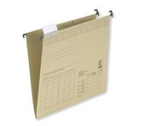 ELBA 100560075 - Cartelle sospese VL, apertura laterale per sospensione verticale e laterale, 25 pezzi, colore: Marrone naturale