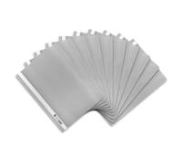 Elba 100742 - Cartellina in plastica, formato A4, 10 pezzi Moderno 31 x 22,8 x 0,3 cm grigio.