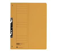 Elba 22421GB - Raccoglitore con fori, commerciale, 250 g/qm, in cartone manila, per fogli A4 200 DIN circa, mezza copertina anteriore, 50 pezzi, giallo