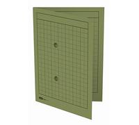 Elba 36461GN - Confezione da 50 cartelline portadocumenti in cartoncino manila, capacità di archiviazione max 100 fogli formato A4, grammatura 250 g/m², colore: Verde