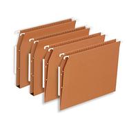 Elba - 400126814 Cartelle Sospese per Cassetto, Interasse 33, Fondo V, Formato Esterno 32.4 x 26.6, Arancio, Confezione da 25 Pezzi